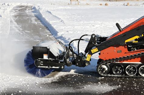 mini skid steer broom attachment|rotary broom for skid steer.